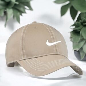 NIKE Golf Hat Cap Unisex One Size Adjustable Gray / Tan Color FAST SHIPPING
